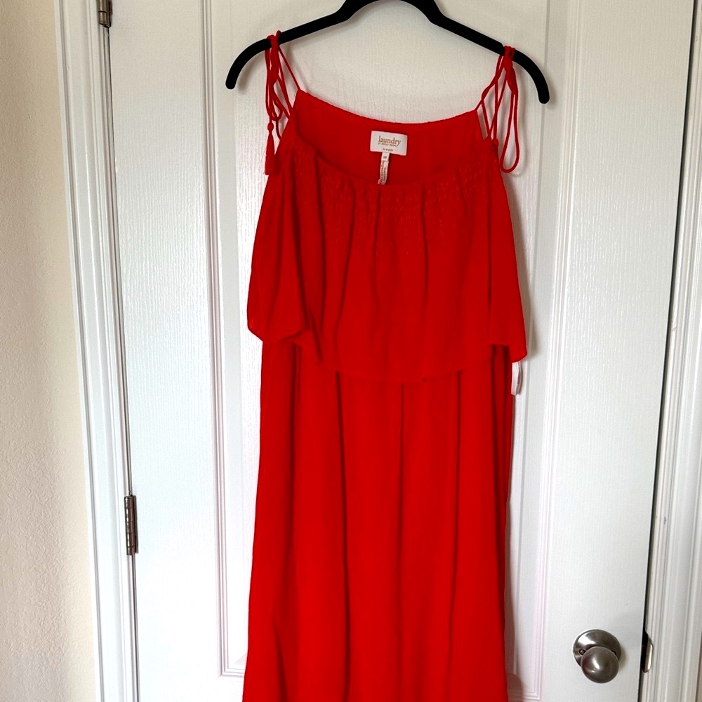 Laundry By Shelli Segal Red Midi Dress